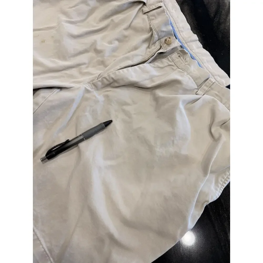 Polo Ralph Lauren Classic Fit Pleated Shorts Mens 40 Beige Khaki Casual Golf